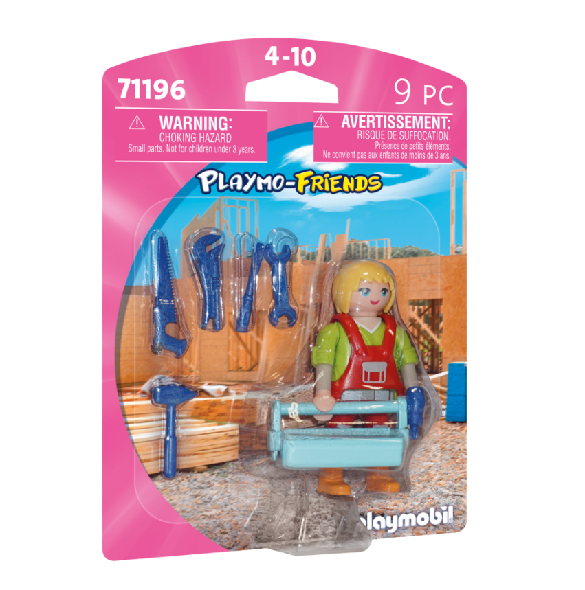 Figūrėlė PLAYMOBIL Playmo-Friends statybininkė 71196