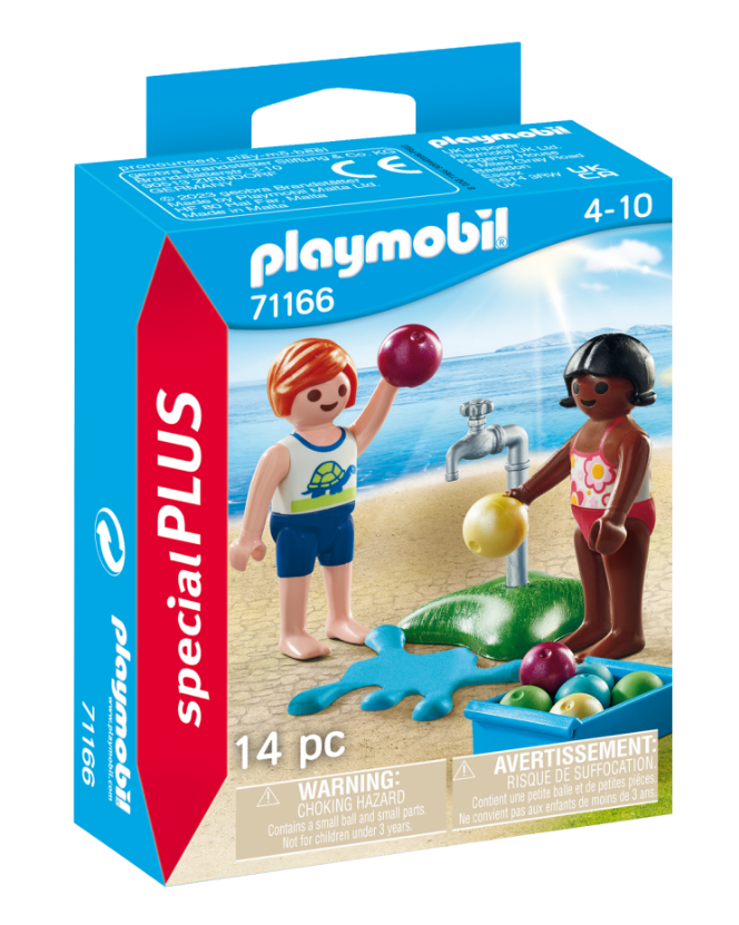 Rinkinys PLAYMOBIL Special-plus Vaikai su vandens balionais 71166