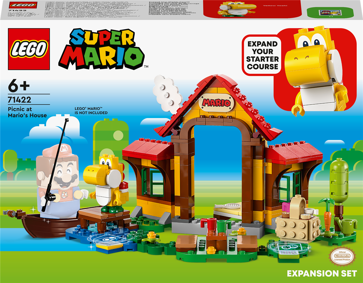 Konstruktorius LEGO Super Mario Pikniko Mario name papildomas rinkinys 71422