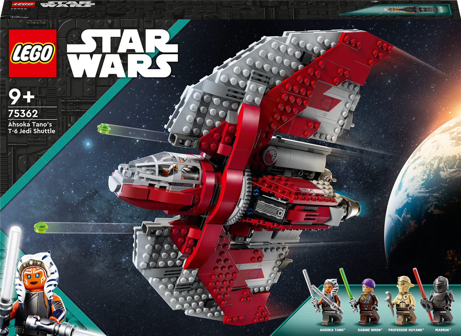 Konstruktorius LEGO Star Wars Ahsoka Tano džedajų transportlaivis T-6 75362