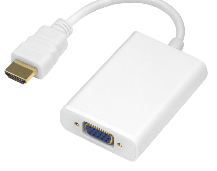Adapteris DELTACO 1920x1080 60Hz, 0,2 m, baltas / HDMI-VGA8-K / 00100029