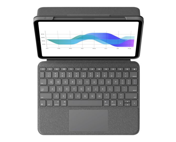 Dėklas su klaviatūra LOGITECH Folio Touch iPad 11"