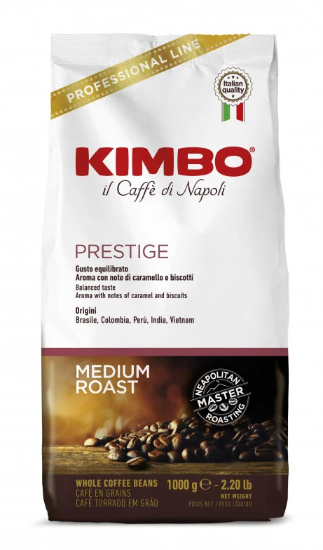 Kavos pupelės KIMBO Prestige 1kg