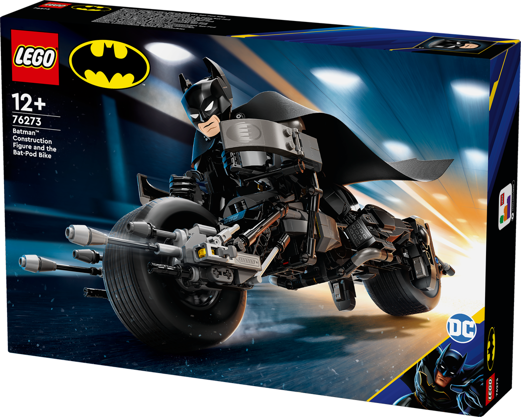 Konstruktorius LEGO Super Heroes Betmeno konstruojama figūrėlė ir motociklas 76273