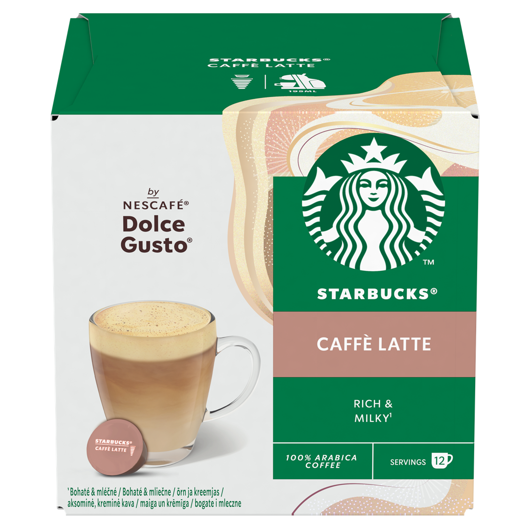 Kavos kapsulės STARBUCKS Caffe Latte, rich & milky