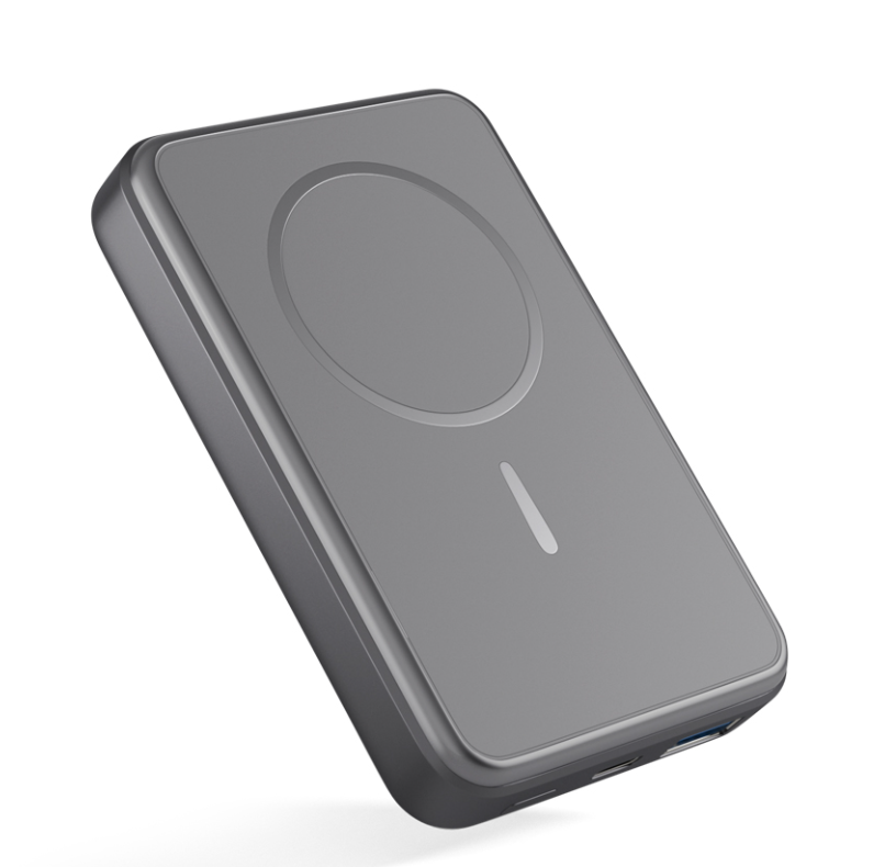 Nešiojamas įkroviklis (Power bank) EPICO Magsafe EPICO 10000 mAh, 38W, 1xUSB A + 1x USB C, Aluminium
