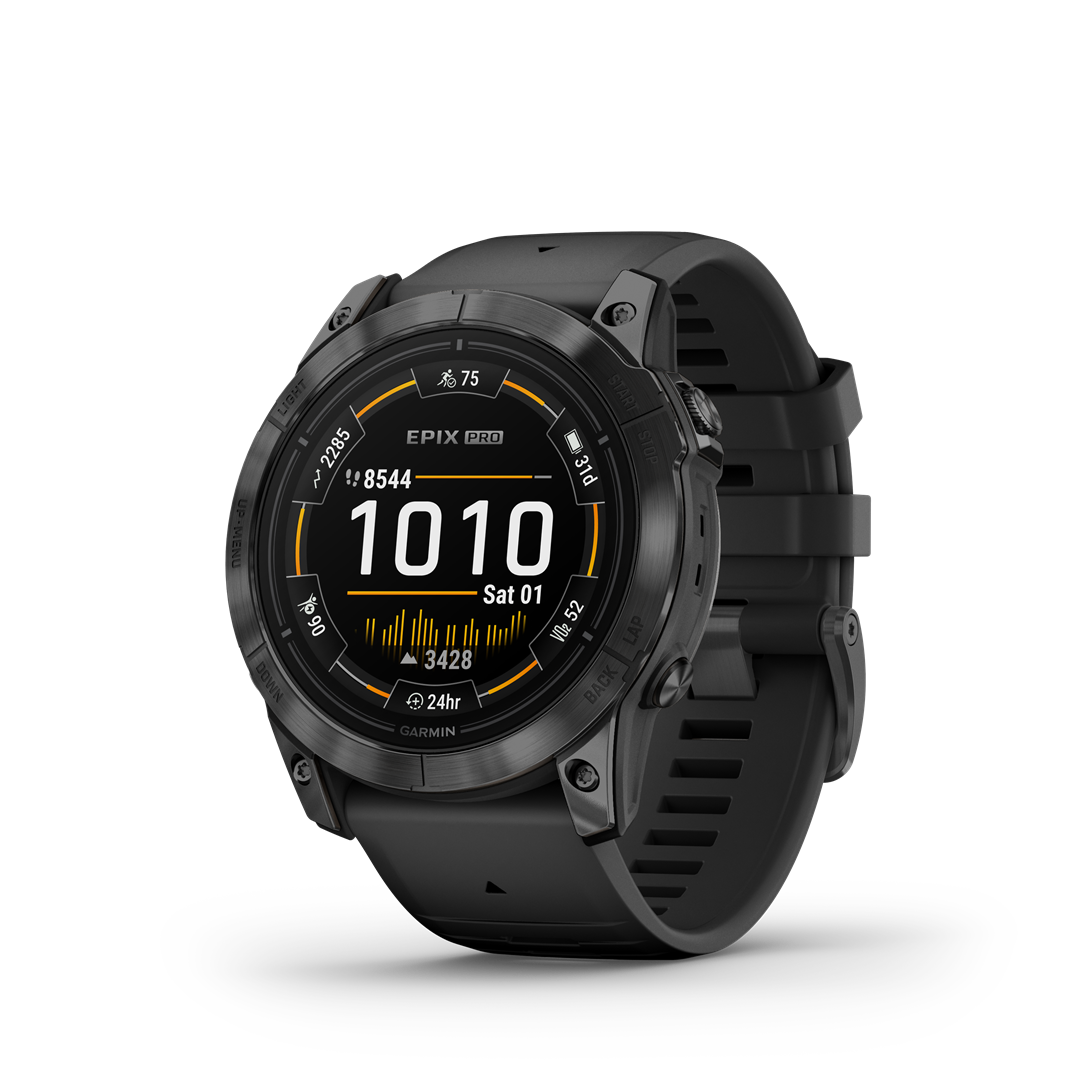 Sportinis laikrodis GARMIN EPIX PRO, 51mm, Glass, SltGry SS, Blk