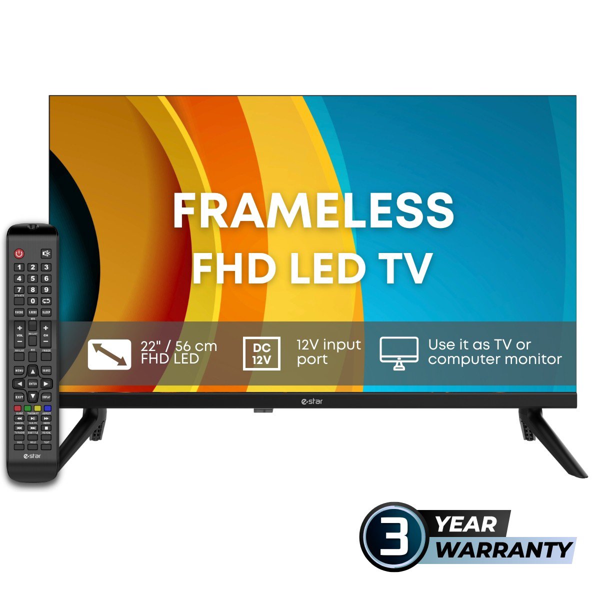 Televizorius eSTAR 22" LEDTV22R2T2