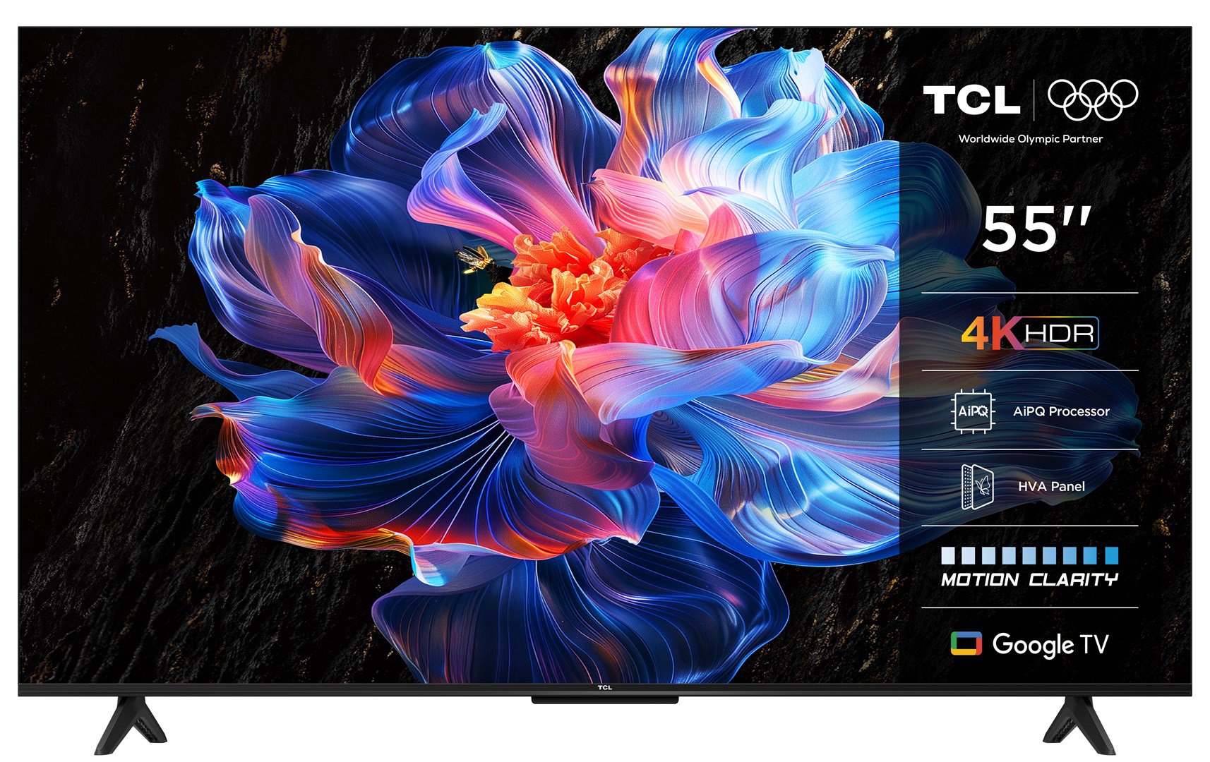 Televizorius TCL 55P69K 4K Ultra HD Smart TV „Wi-Fi“ Juodas