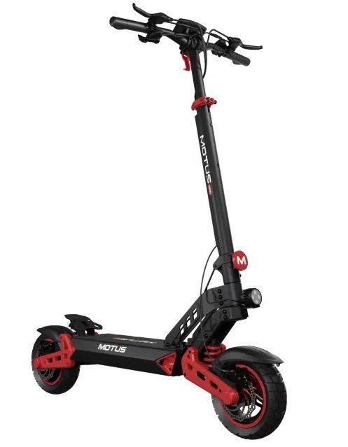 MOTUS Pro 10 Daytona S Elektrinis paspirtukas 20 Ah juodas, raudonas