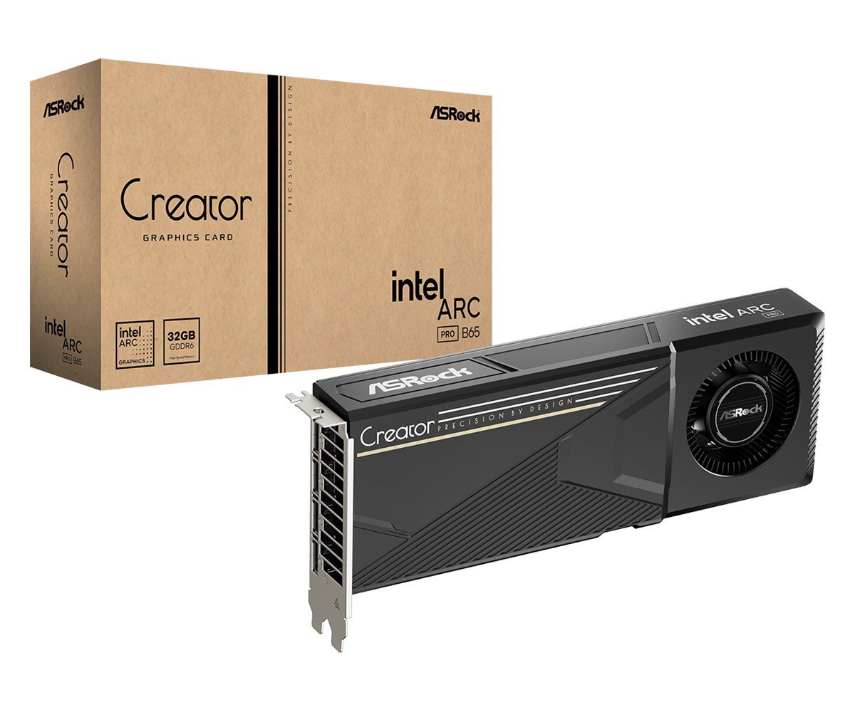 Vaizdo plokštė „Asrock ARC PRO B65 Creator 32G“