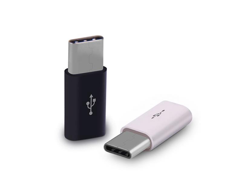 Savio AK-31 / B kabelių sąsaja / invertavimo adapteris Micro USB USB 3.1 Typ C Juoda