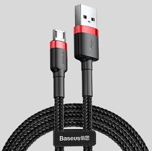 Kabelis BASEUS Micro USB 1.5A 2m red/black