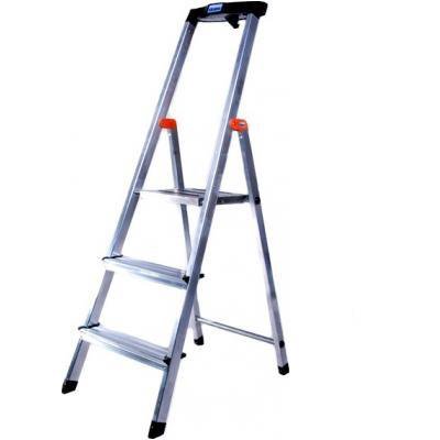 Krause Safety Sulankstomos kopėčios sidabrinės