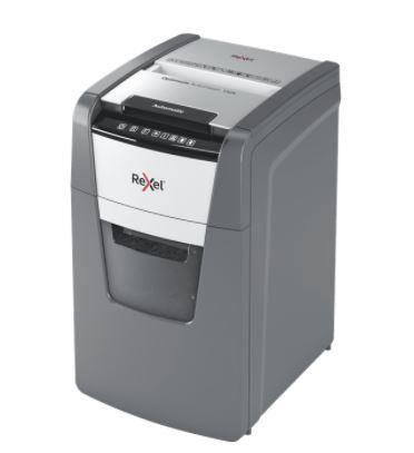 Rexel Optimum AutoFeed+ 130X dokumentų naikiklis Kryžminis 55 dB 22 cm Juoda, Sidabras