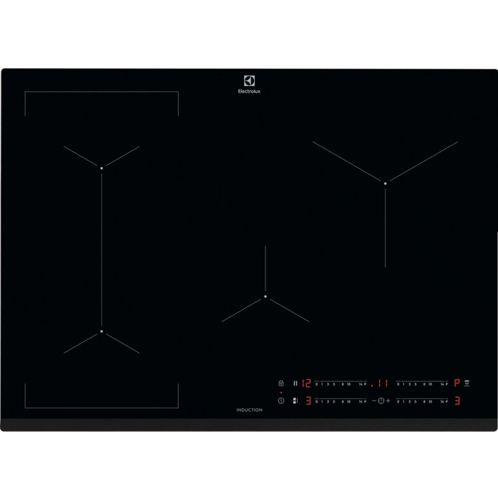 Electrolux EIV734 Juoda Įmontuoti 68 cm Indukcinė viryklė, padalyta į sritis 4 zone(s)