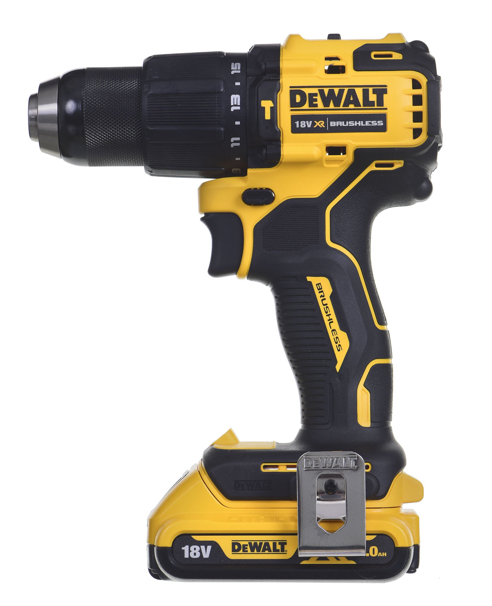 DeWALT DCD709D2T-QW grąžtas 1650 RPM 1,6 kg Juoda, Geltona