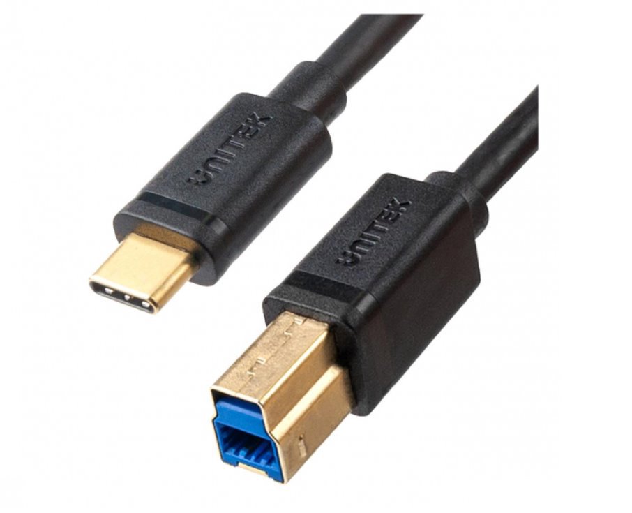 Unitek C14096BK USB-C ir USB-B 3.0 spausdintuvo kabelis, 2 m