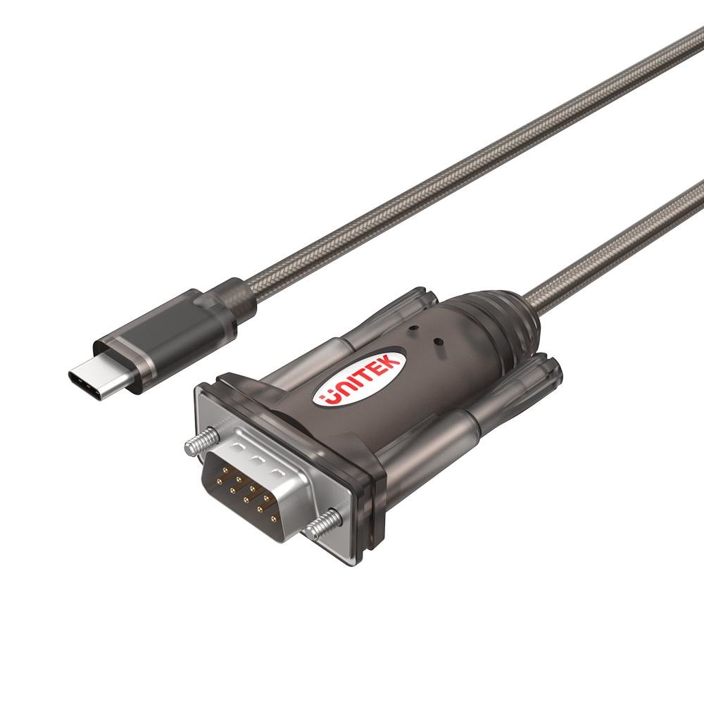 UNITEK Y-1105K serijinis kabelis Juoda 1,5 m DB-9