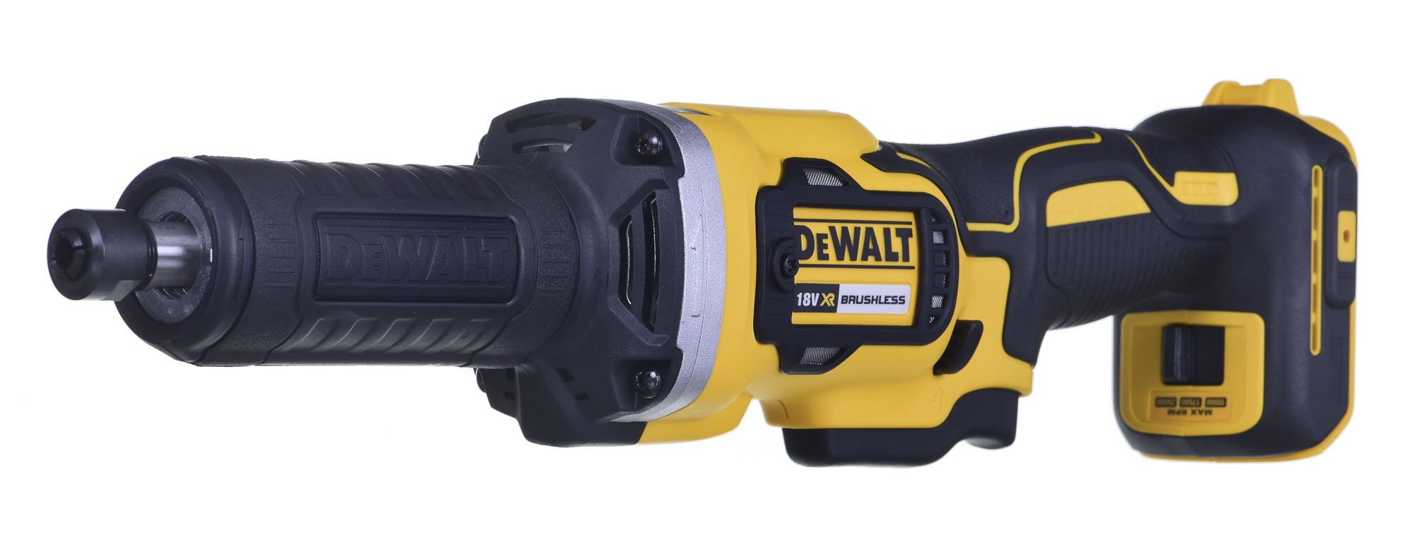 DeWALT DCG426N-XJ Dažų šlifuoklis ir (arba) tiesinis šlifuoklis Tiesus šlifuoklis 25000 RPM Juoda