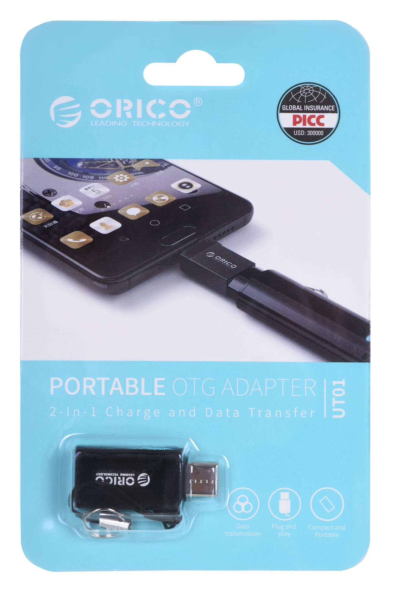 OTG adapteris ORICO CBT-UT01, USB3.0 Type-A - Type-C