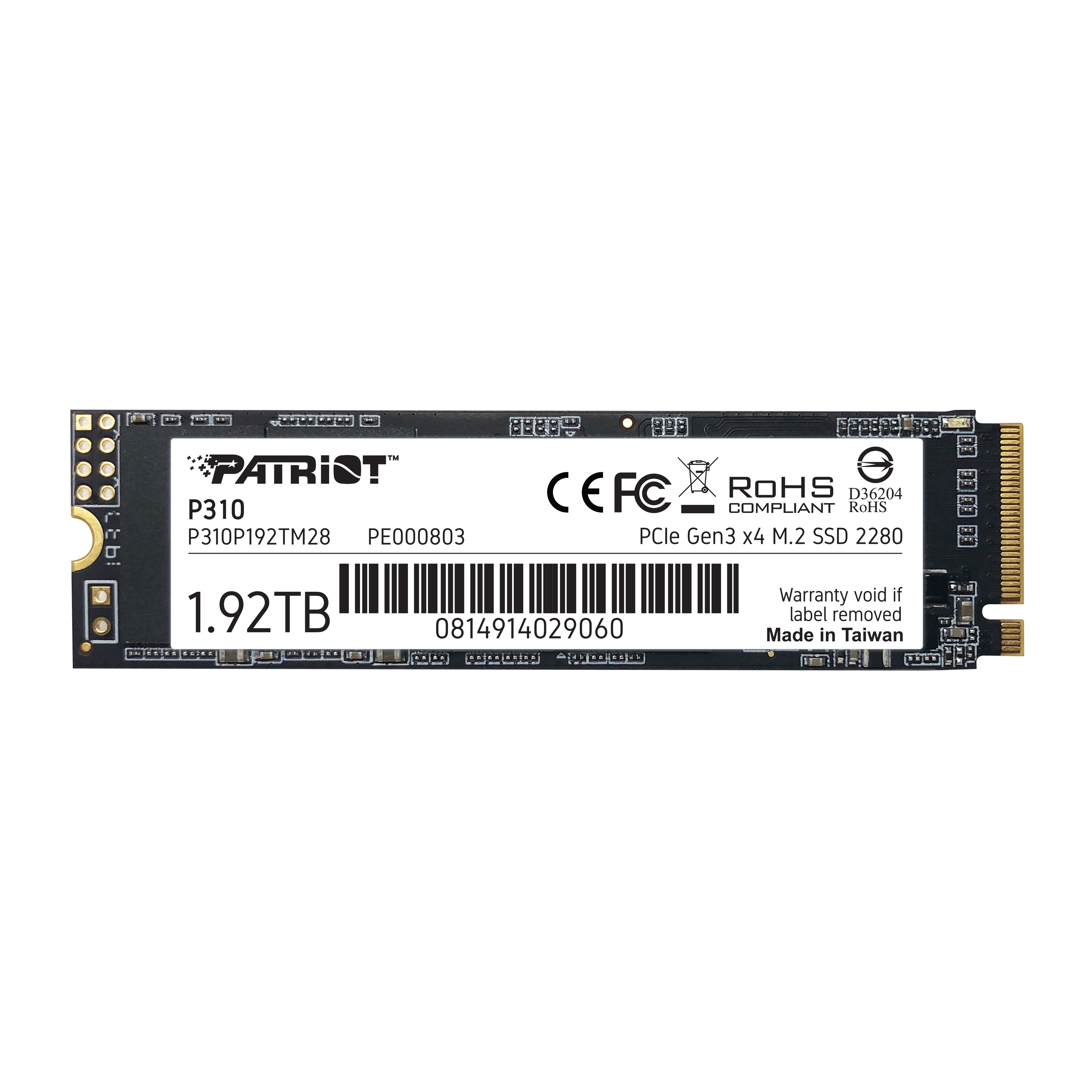 Vidinis kietasis diskas SSD PATRIOT P310P192TM28