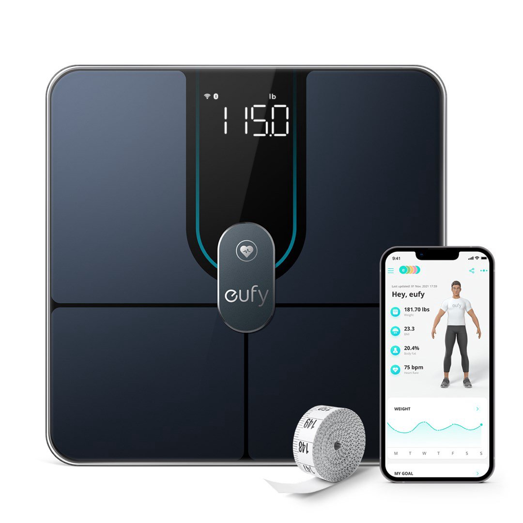 Vonios svarstyklės Anker Eufy  Smart Scale  P2 Pro  Maximum weight (capacity) 180 kg  Multiple u