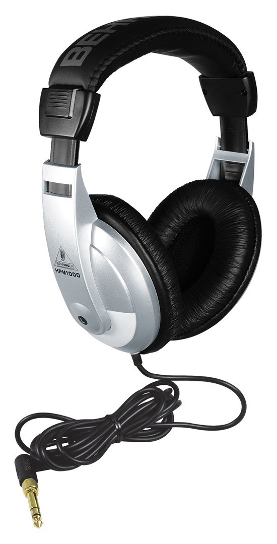 Behringer HPM1000 Ausinės be mikrofono ir ausinės su mikrofonu Vielinis Muzika Juoda, Sidabras