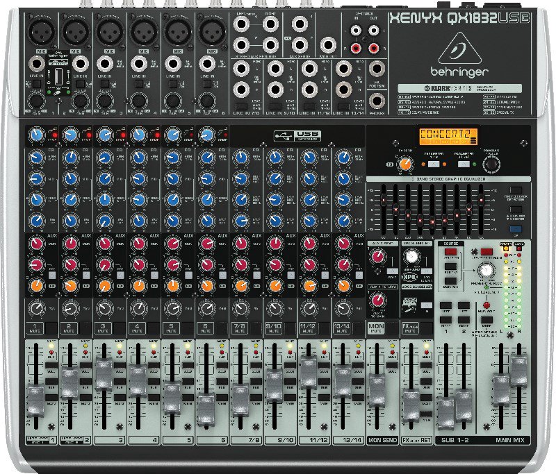 Behringer QX1832USB garsų maišiklis 18 kanalai