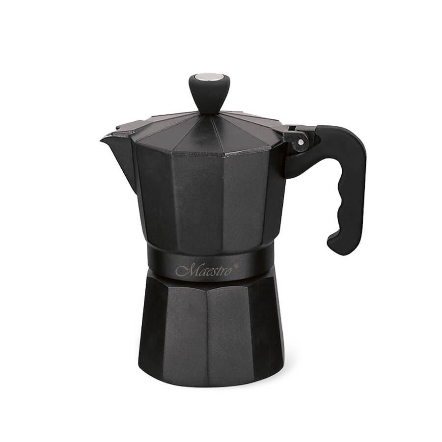 Maestro 3 puodelių kavos aparatas MR-1666-3-BLACK juodas