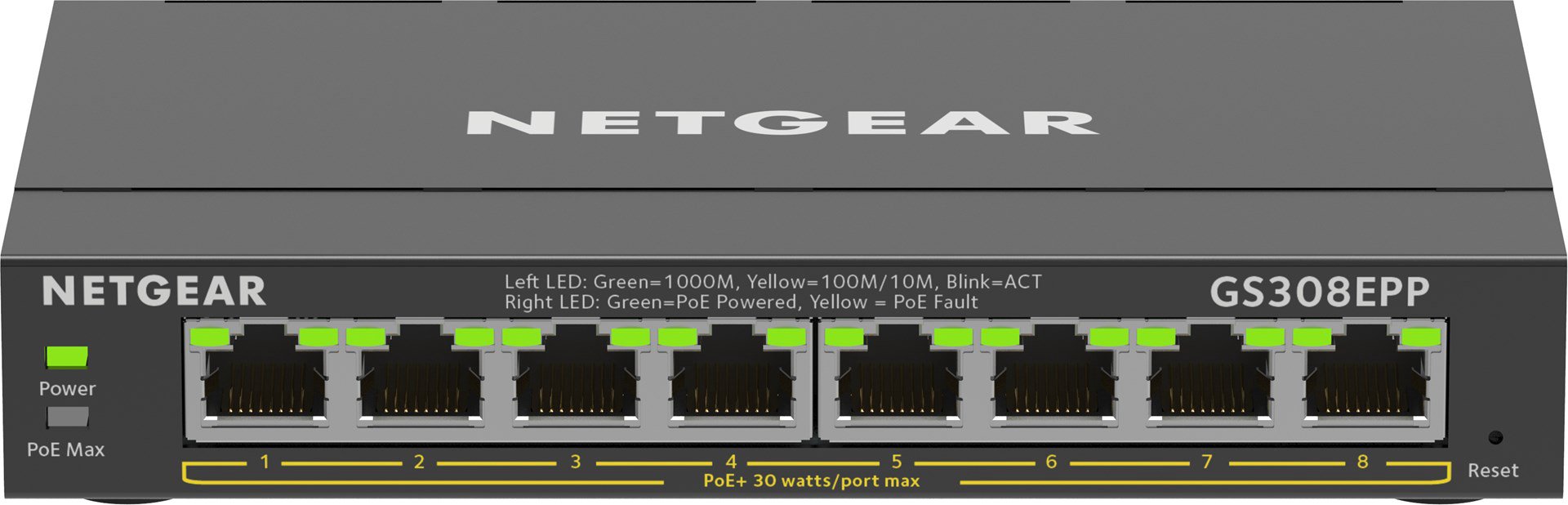 Maršrutizatorius NETGEAR 8-Port Gigabit Ethernet High