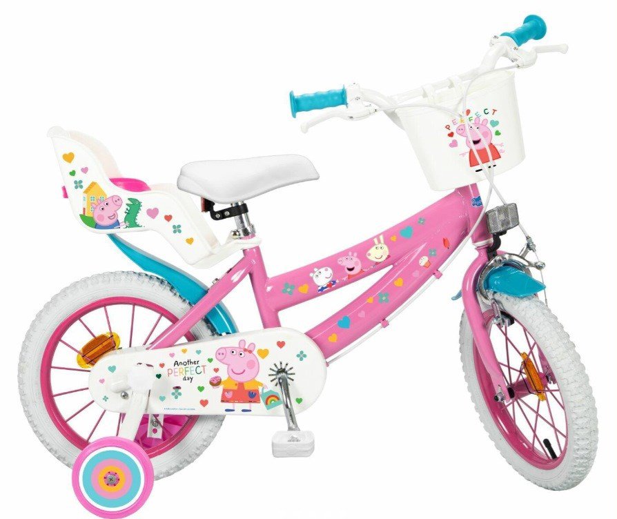 Vaikiškas dviratis TOIMSA 1495 14" Peppa Pig pink
