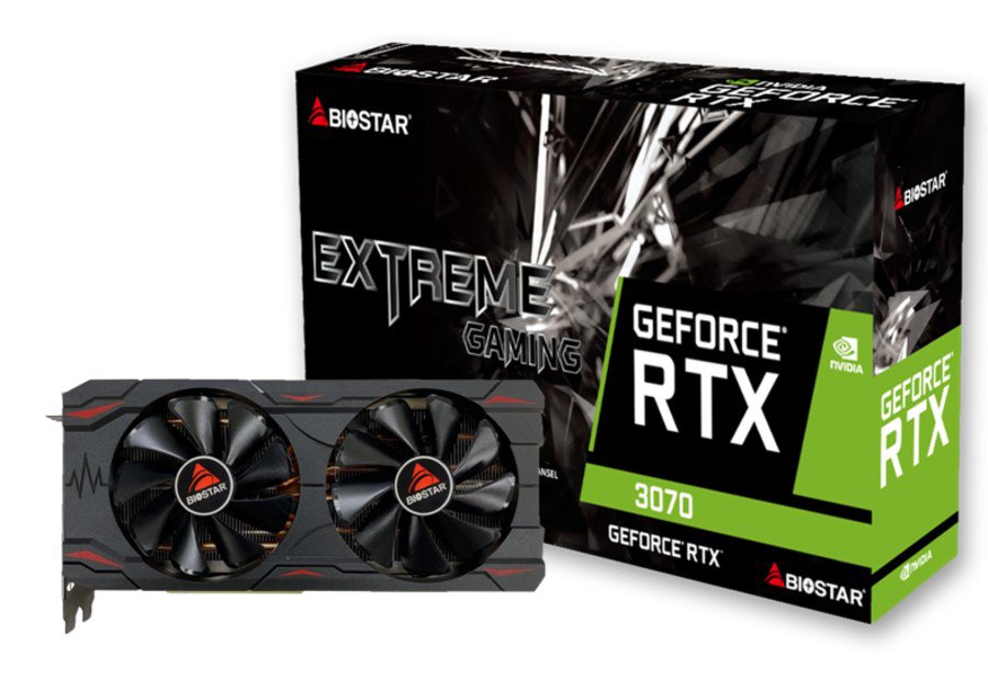 Biostar VN3706RM82 vaizdo plokštė NVIDIA GeForce RTX 3070 8 GB GDDR6