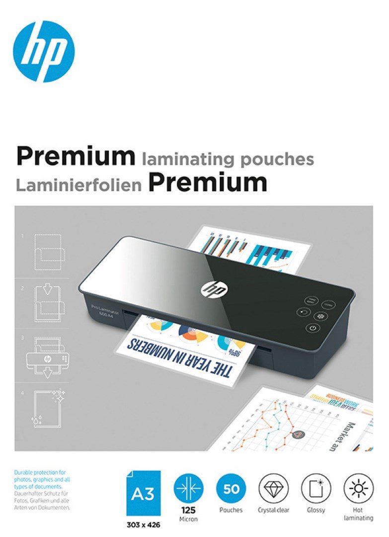HP Premium laminavimo plėvelė A3 50 vnt