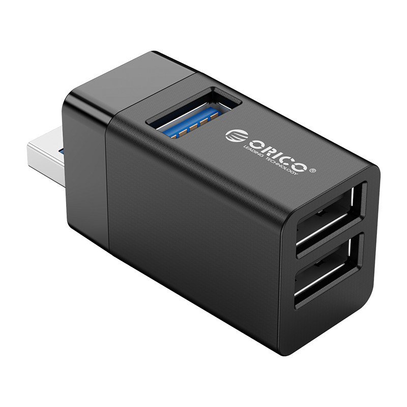 HUB Orico MINI-U32-BK-BP USB-A / 2x USB-A 2.0, 1x USB-A 3.0