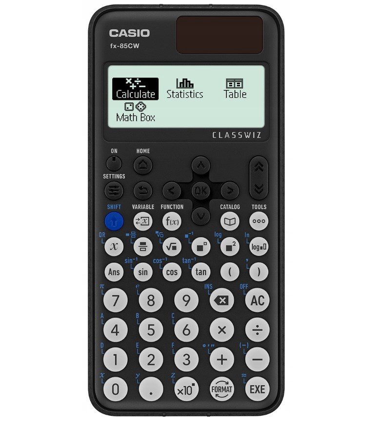 CASIO MOKSLINIS SKAIČIUOTUVAS FX-85CW DĖŽUTĖ