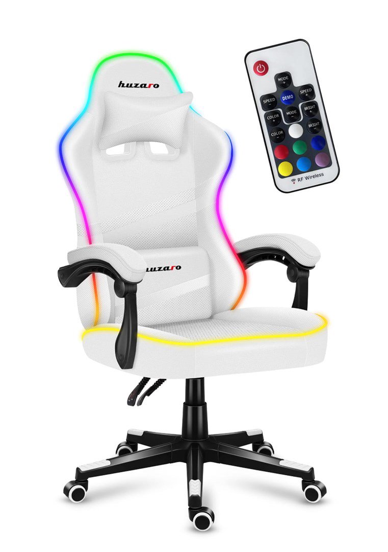 Žaidimų kėdė - Huzaro Force 4.4 RGB White