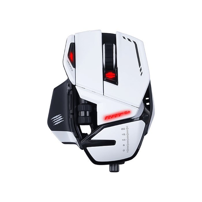 Pelė Mad Catz R.A.T. 6+ kompiuterio pelė Dešinės rankos USB A tipo Optinis 12000 DPI