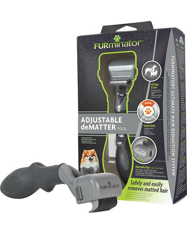 Furminator skirtas susipainiojimams šalinti, reguliuojamas