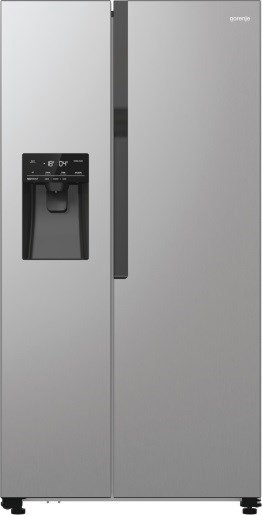 Gorenje NRR9185ESXL dviduris šaldytuvas-šaldiklis Pastatomi 550 L E Sidabras