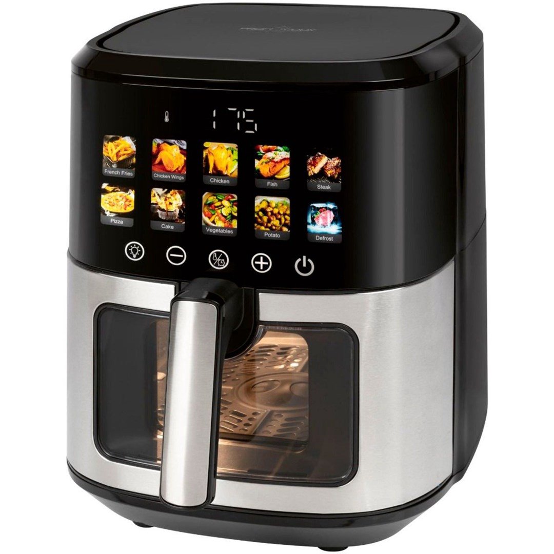 ProfiCook PC-FR 1286 H gruzdintuvė Vienas 6,5 L Autonominės 1700 W Karšto oro gruzdintuvė Juoda, Ner