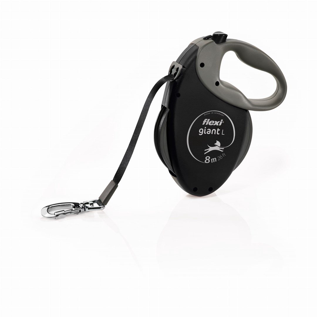 Automatinis pavadėlis šunims FLEXI Giant Juosta Black Edition - 8m