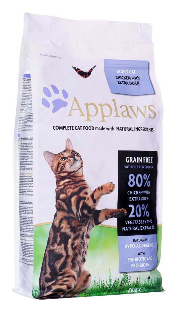 APPLAWS Cat Chicken and duck - sausas kačių maistas - 2 kg
