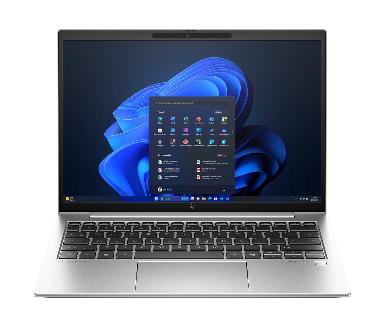 „HP EliteBook 830„ 13 colių G11 nešiojamasis kompiuteris ‚Intel Core Ultra 7‘ 155U Nešiojamasis