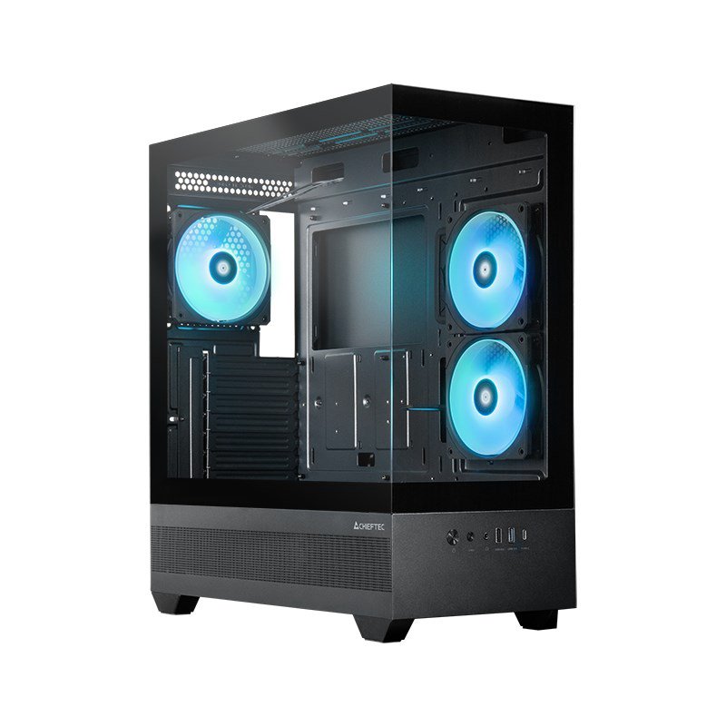Chieftec GT-01B-OP kompiuterio korpusas „Midi Tower“ Juoda