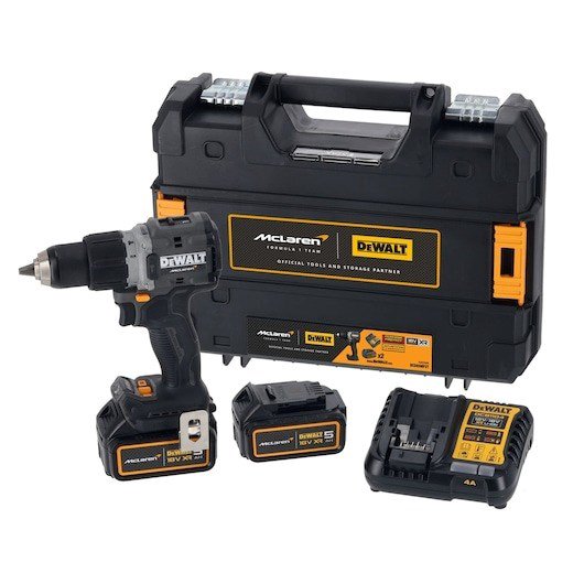 DeWalt MCLAREN DCD85MP2T Gręžtuvas-suktuvas 18V Juodas, Geltonas