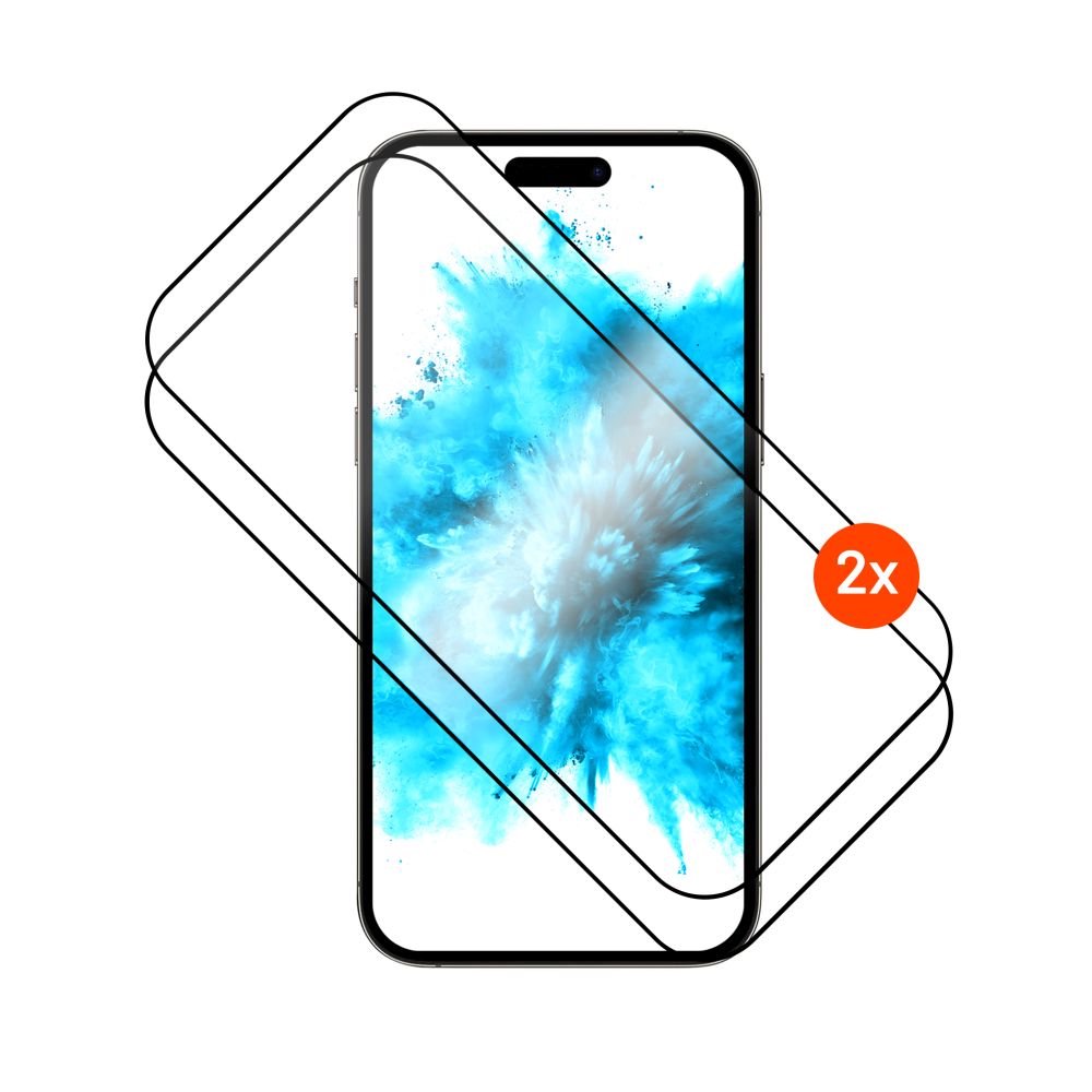 Ekrano apsauga Fixed Full Cover 2,5D TEMPERED Apple iPhone 17 Pro, 2vnt, juoda