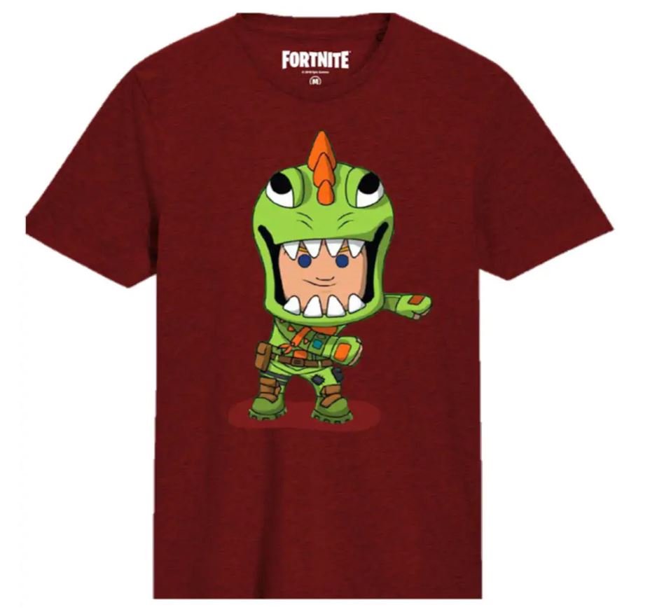 Marškinėliai FORTNITE FLOSSIN REX ON MAROON, 7-8 Y