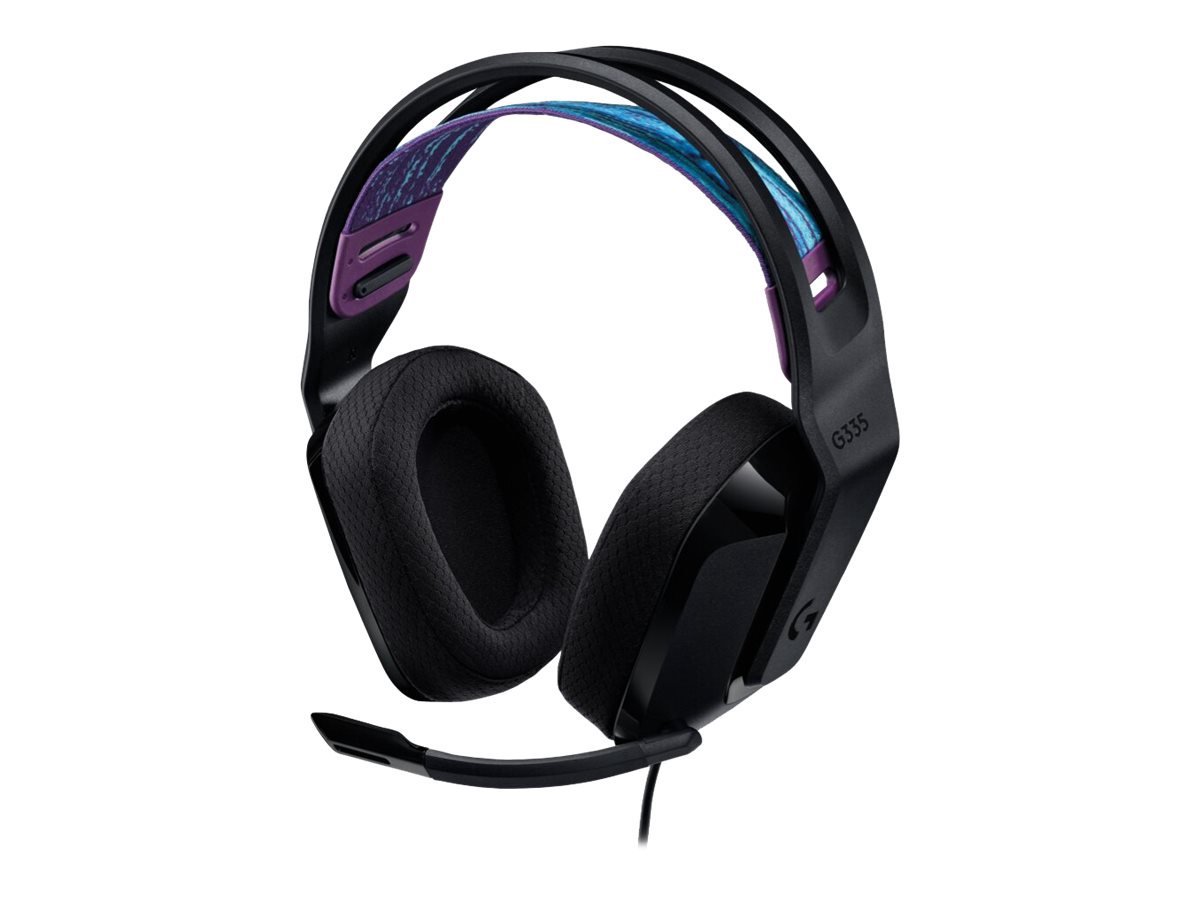 Ausinės LOGITECH G335, juodos, ant ausų, laidinės