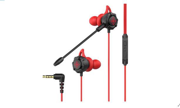 Ausinės DELTACO GAMING 30Hz - 16kHz, nuimamas mikrofonas, juoda/raudona / GAM-076